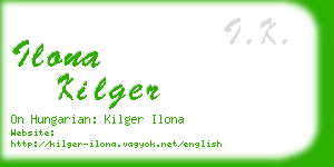 ilona kilger business card